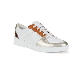 Cole Hann Metallic Leather Tennis Sneakers